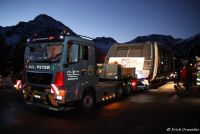 Transport einer 150 Personen Seilbahnkabine nach Arosa