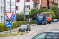 Transport einer historischen Seilbahngondel